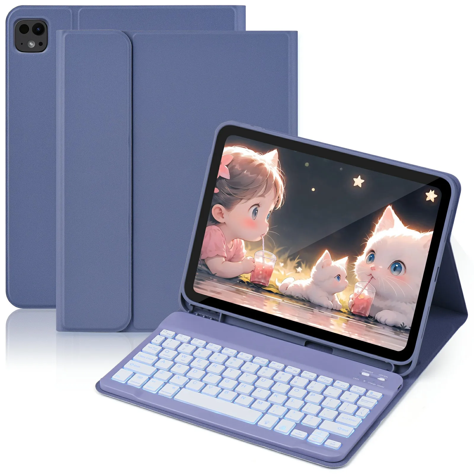 

SK-1109D Кожаный чехол для планшета с клавиатурой BT для iPad Air 11 (2025)/(2024)/Pro 11 (2022)/(2020)/Air (2022)/