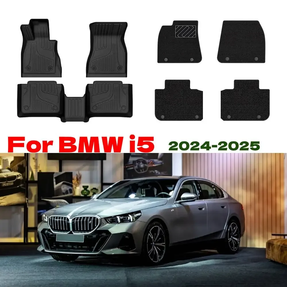 

TPE Floor Mat For BMW i5 2025 2024 Auto Interior Duty Waterproof Non-slip Carpets Protector Foot Tools for i5 2025