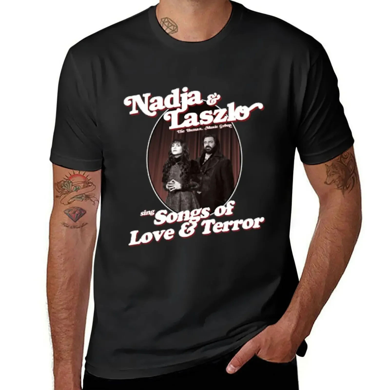 Nadja And Laszlo sing songs of love and terror poster T-Shirt shirts graphic tees mens t shirts pack