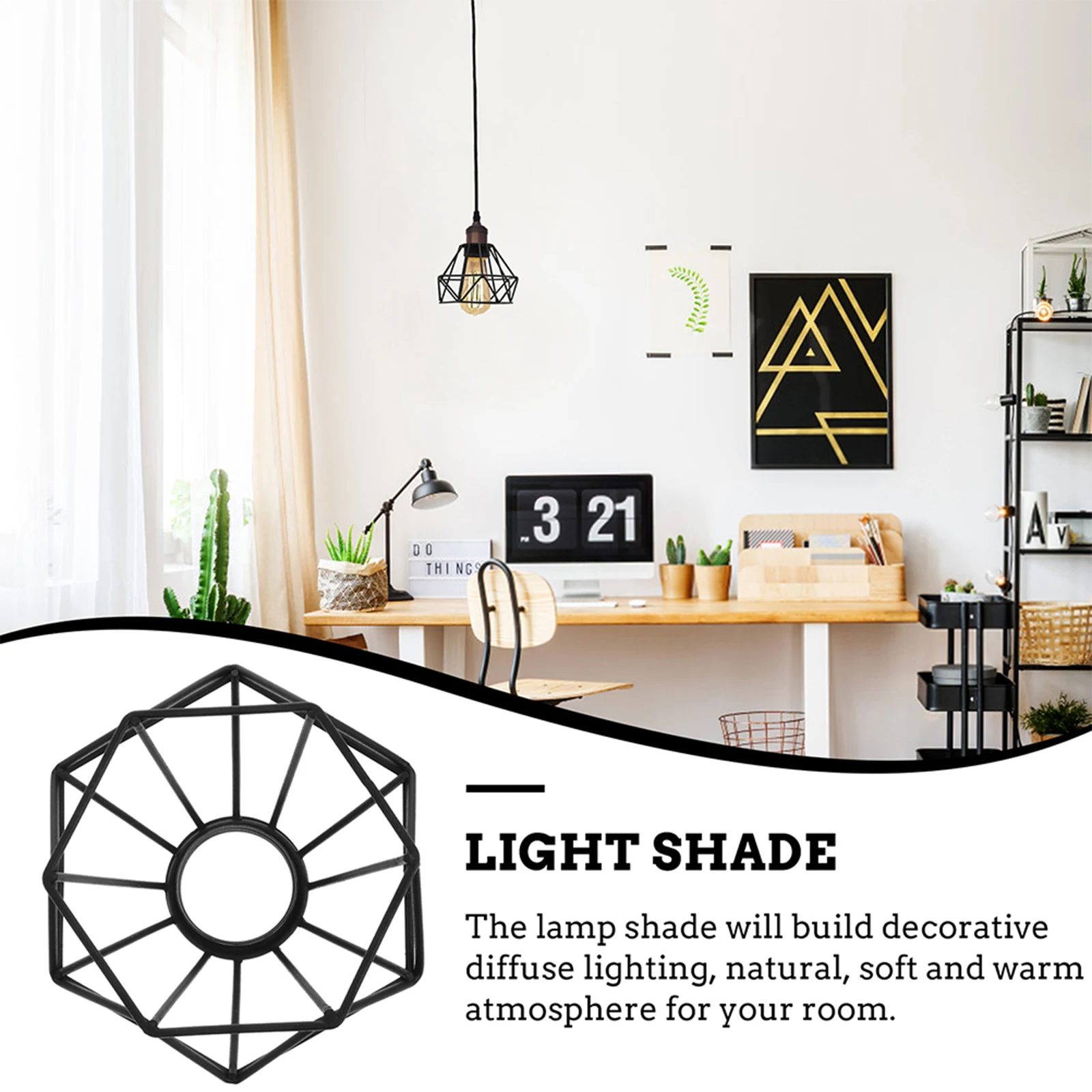 

2pcs Retro Diamond Metal Lampshade Vintage Industrial Ceiling Light Cover Decorative Home Restaurant Bar Lighting Replacement