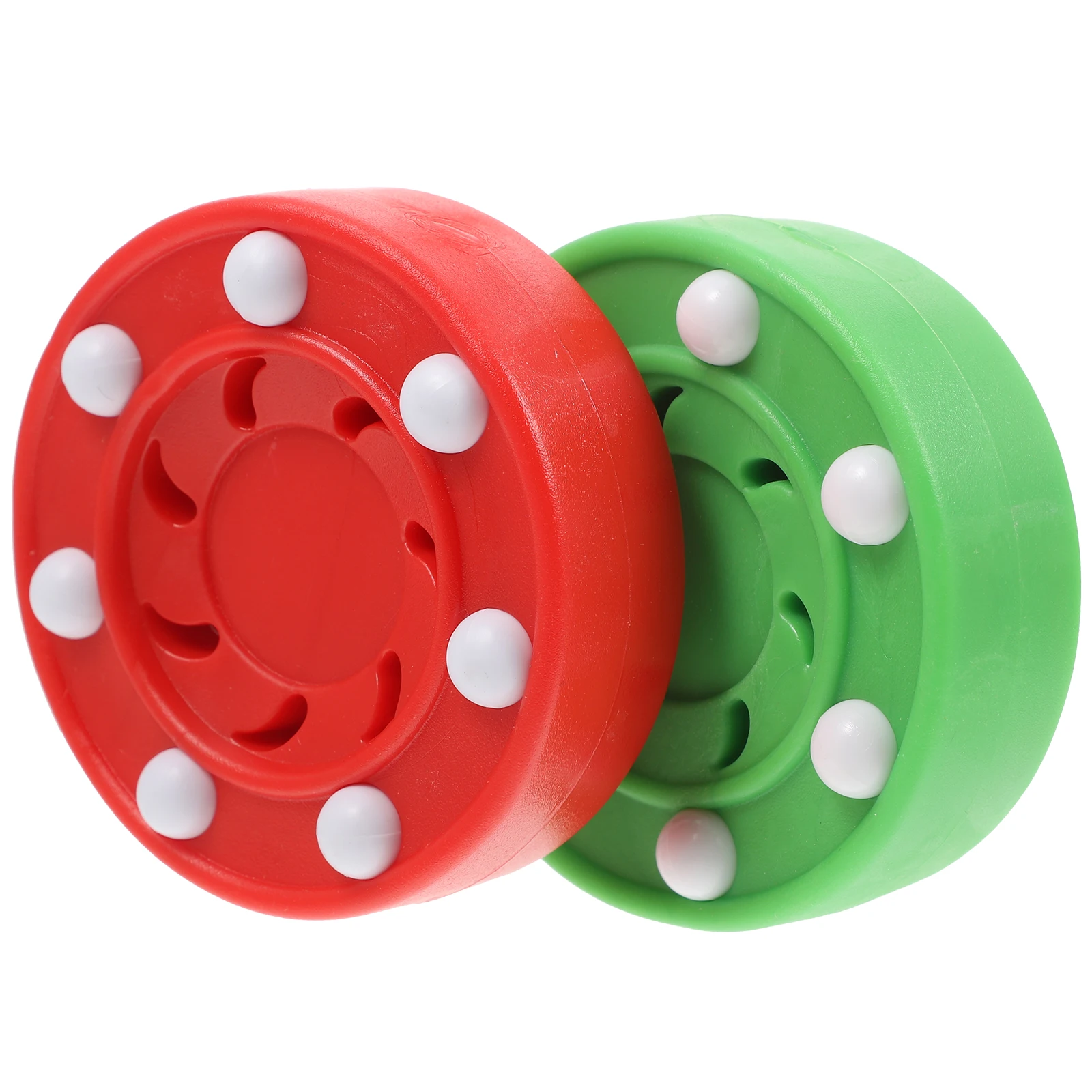 2 قطعة تدريب عفريت الأسطوانة لعبة الهوكي ملحق السلس مزلق سطح منخفض الاحتكاك كرات الهوكي المهنية لممارسة #4