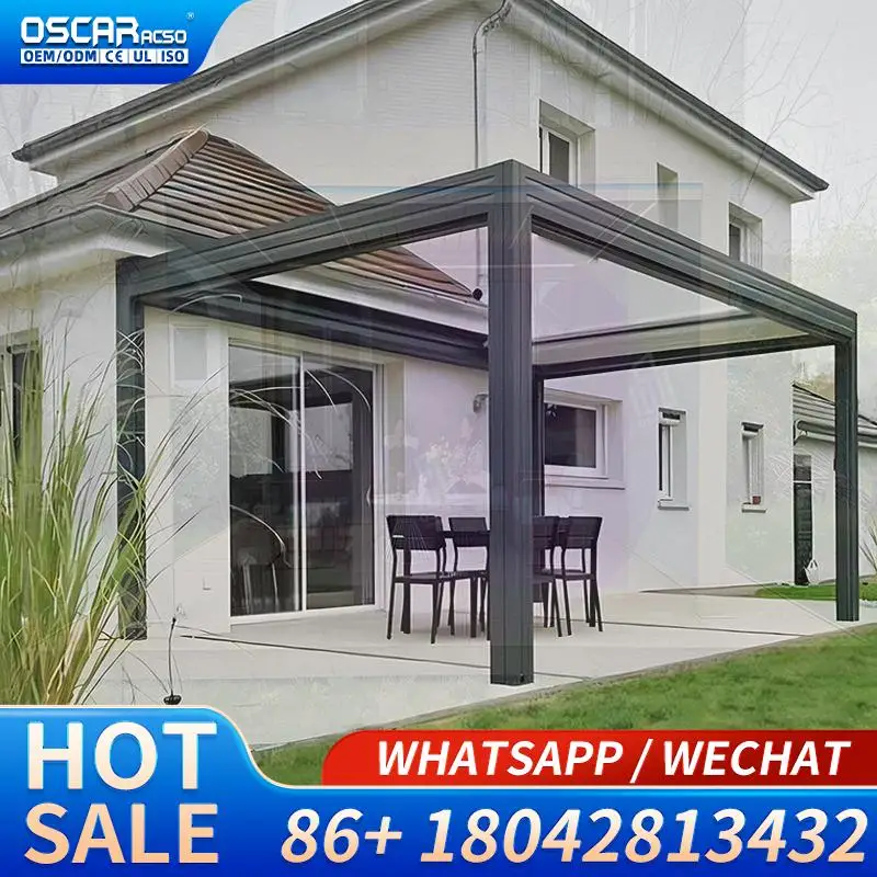 3X3m 3x4m 3x5m 4x4m 5x3m 6x4m Aluminum Outdoor  and Gazebos Bioclimatica Louvered Structures for Garden Patio Backyard Pergola