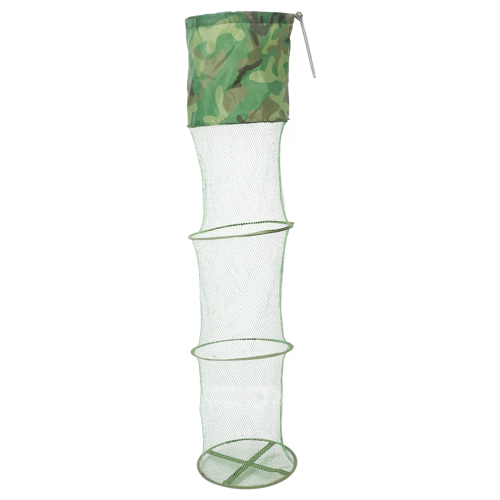 

Fishing Net Durable Quick Dry Foldable Saltwater Rubberized Mesh Large Capacity Fishing Tools String Bag Fish Protector