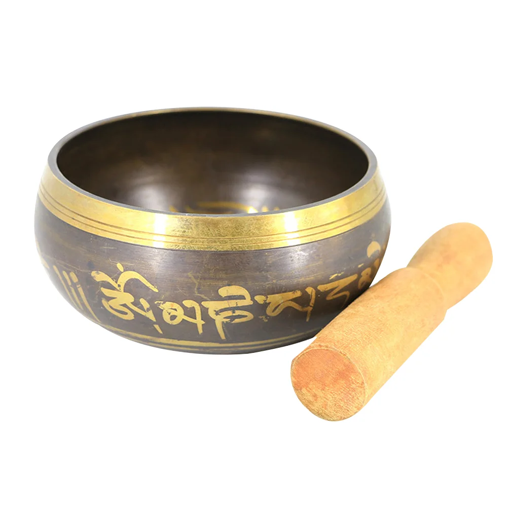 

Small Mallet Bowl Tibetan Meditation Yoga Singing Bowls Buddha Sound Relaxation Wooden Bamboo