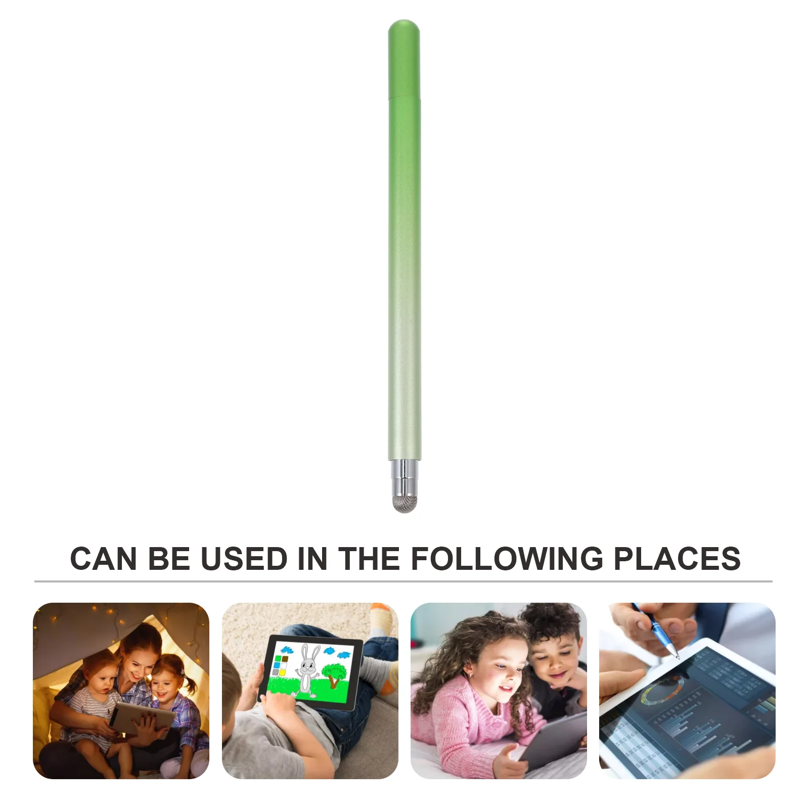 

Touch Screen Pen Stylus Aluminum Alloy Handwriting Useful Green 2-in-1 Capacitive