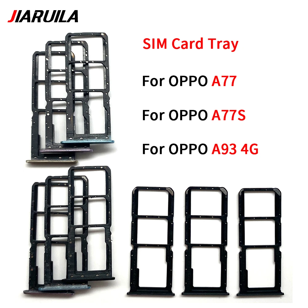 

100 шт., для Oppo A77 A77S A93 4G Sim SD-карта, адаптер, держатель чипа, слот, гнездо, ящик, запасные части со штифтом для карты