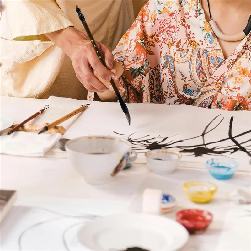 EDT-11Pcs فرش الخط اللوحة الكتابة فرش فرش مجموعة الحبر الفن كانجي اللوحة الخط فرشاة للمبتدئين