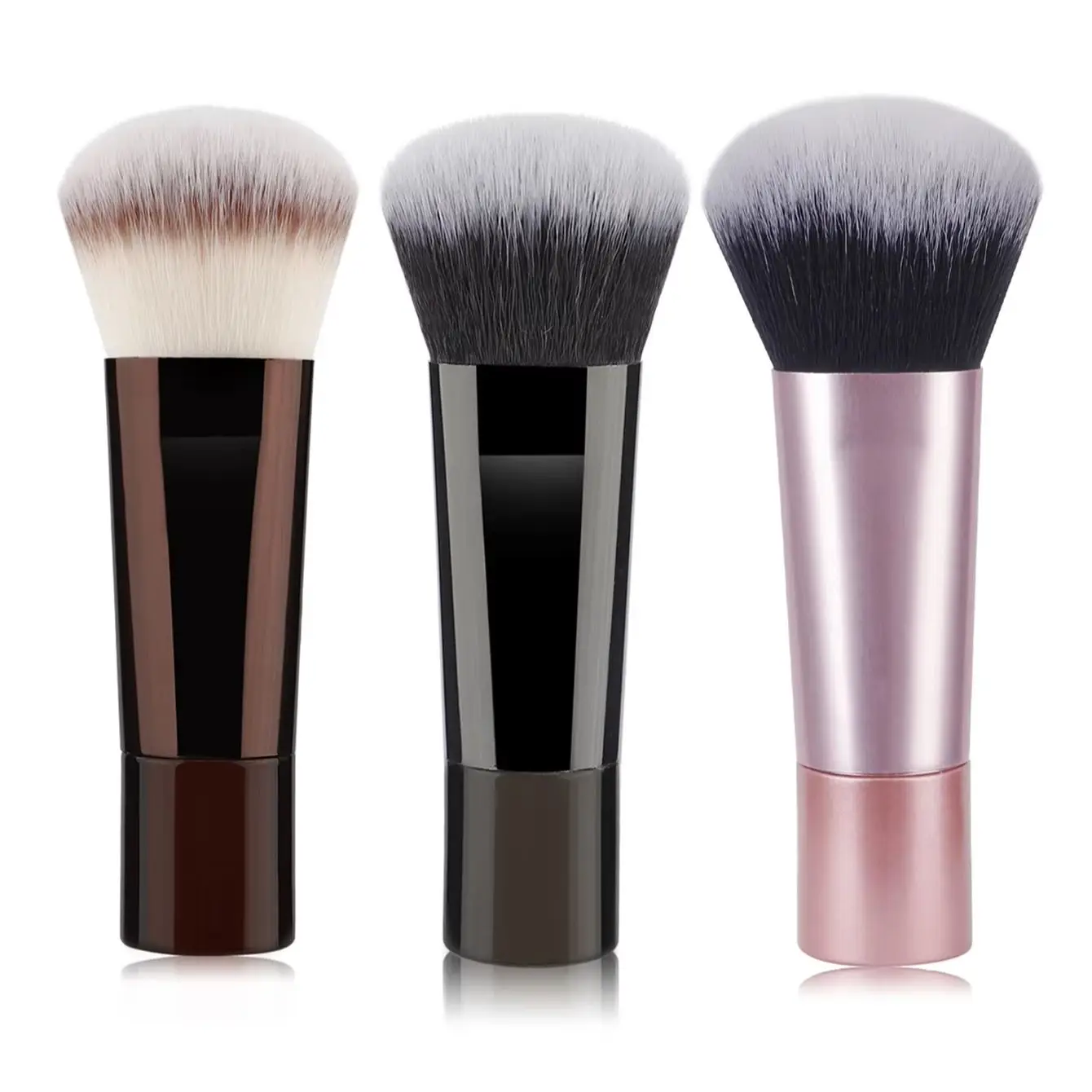 1/2/3pcs Foundation Contour Powder Brush Makeup Brush for Blending Setting Buffing with Liquid, Powder and Cream