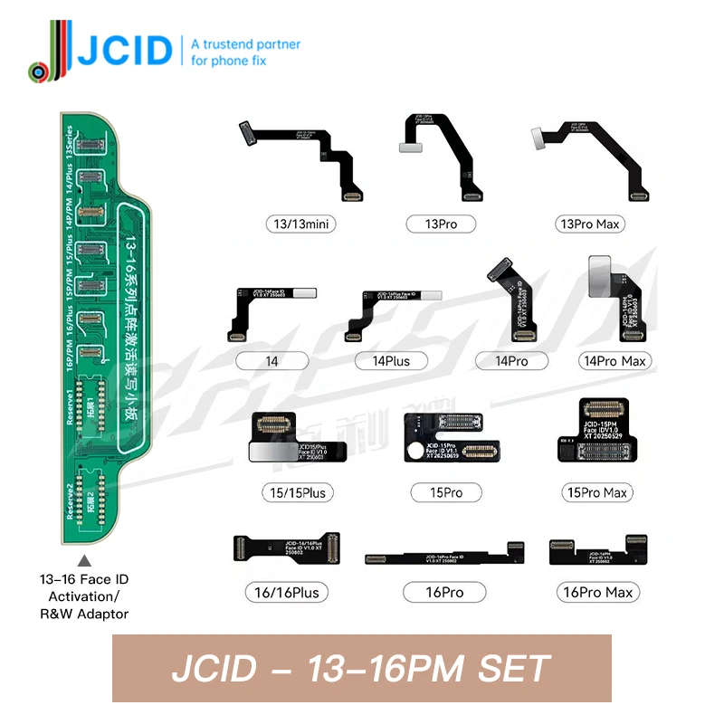 JCID غير إزالة معرف الوجه إصلاح FPC الكابلات المرنة آيفون X XR 11 12 13 14 15 16 برو ماكس إصلاح الوجه دون كابل لحام IC