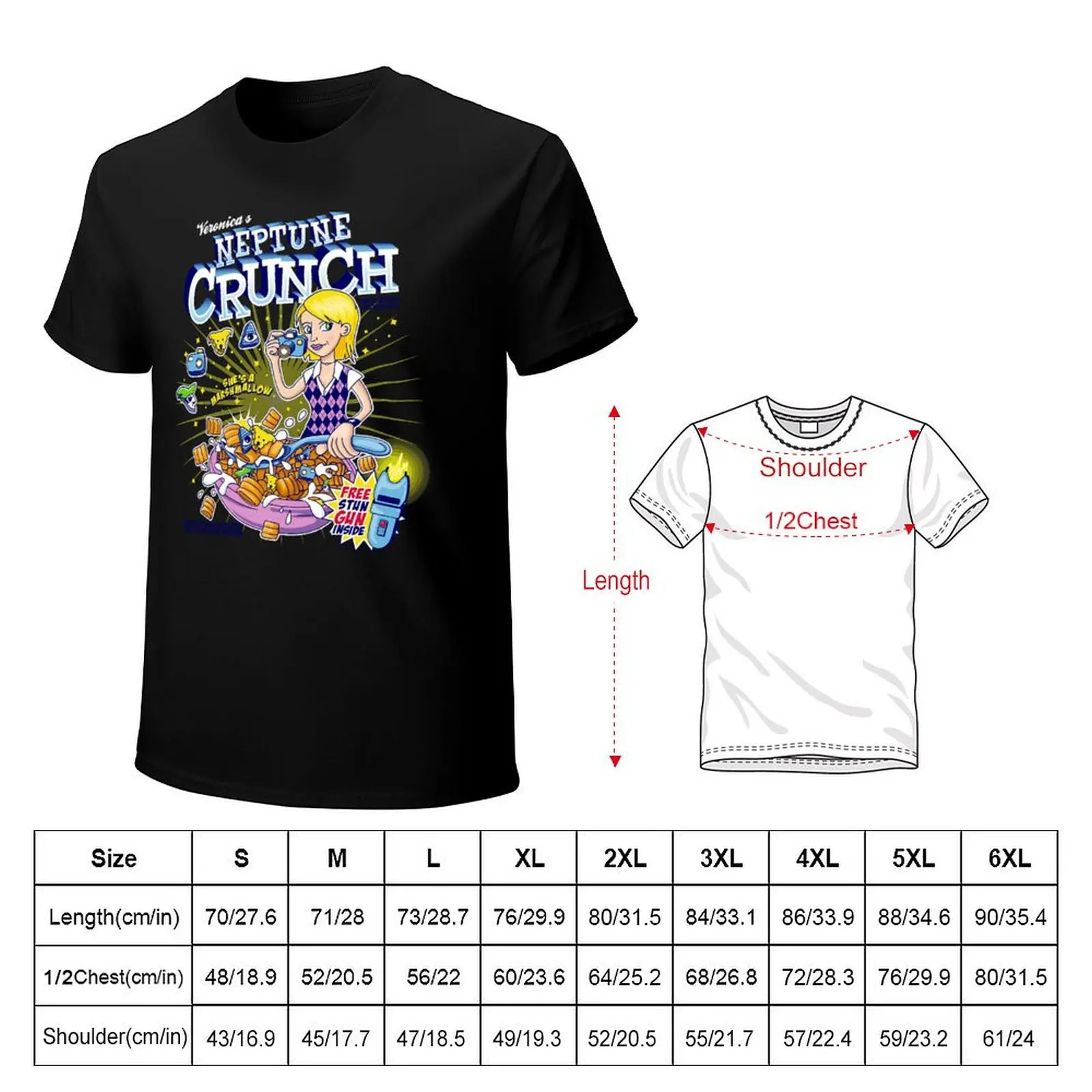 Veronica_s Neptune Crunch T-Shirt man t shirts cotton T-Shirt