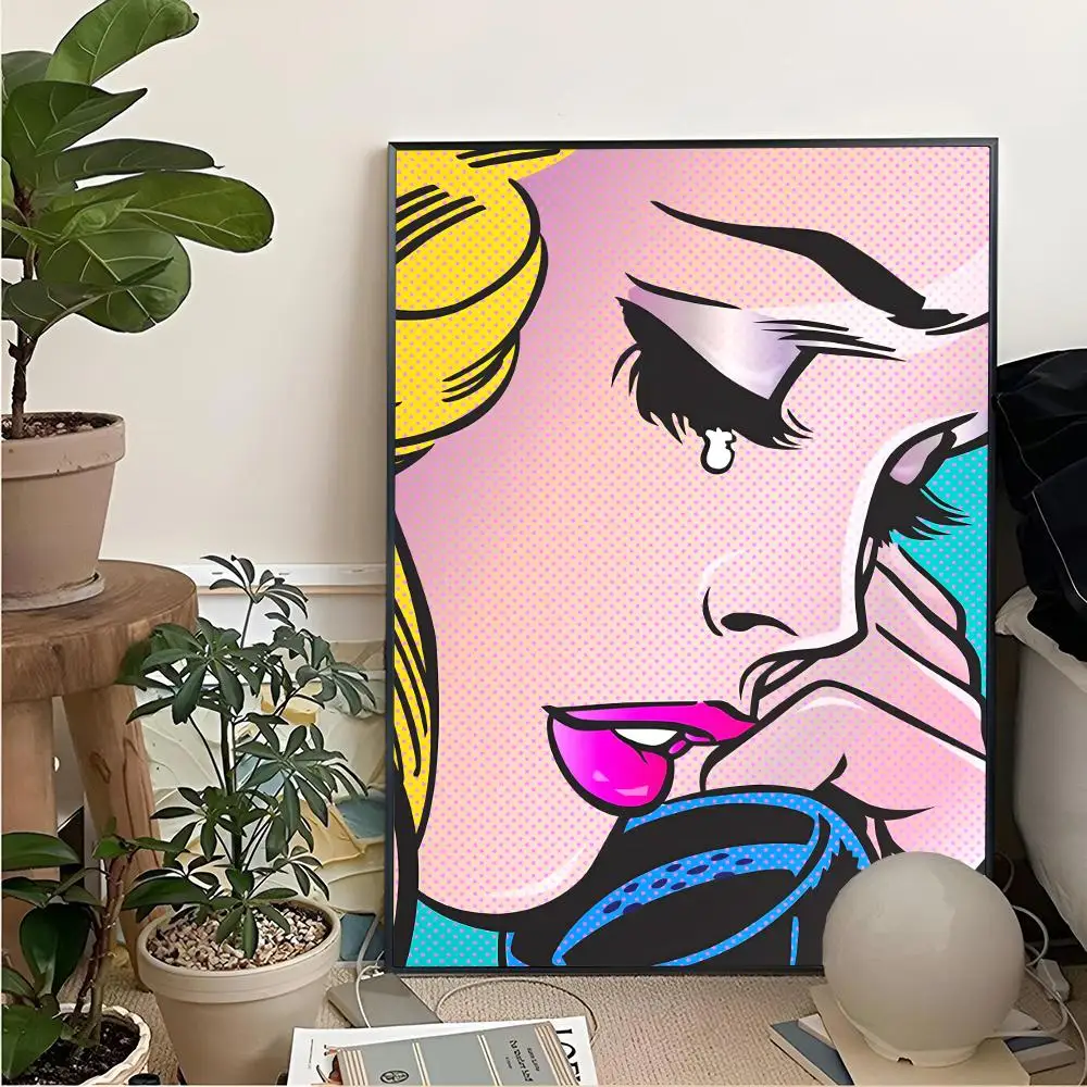Roy Lichtenstein Painting Calligraphy For Art Printing Decoration Painting Cinema Art Poster Home Wall Decoration Frameless