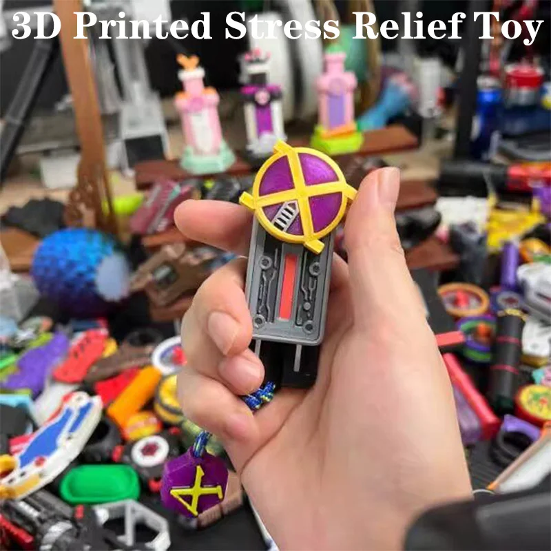 

Новинка 2026: 3D-печатная игрушка-антистресс Kamen Rider 555 Faiz Kaixa Chip Push Pop Fidget Toy DIY EDC, портативная, для снятия стресса, крутой аниме-подарок для рабочего стола