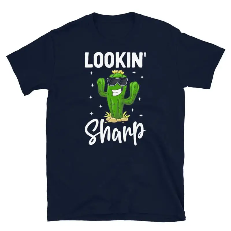 Lookin Sharp Cactus Succulent Gardening Cool Kids Short Sleeve Unisex T Shirt
