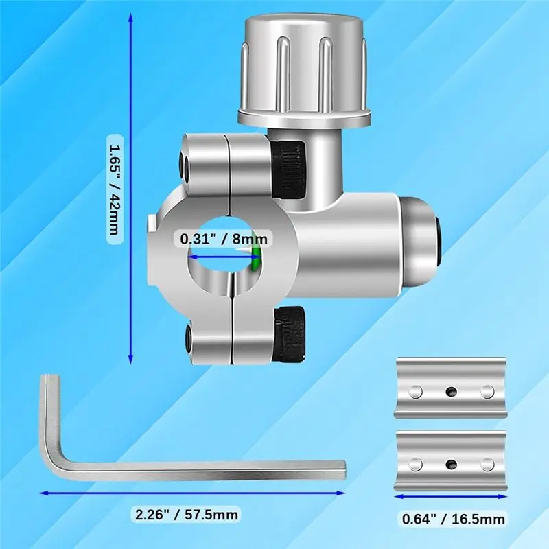 DT17 BPV-31 Refrigerator Tap Valve Kit, 4pcs Line Tap Valve Set for 1/4 5/16 3/8 Inch OD Tube, Zinc Alloy Air Conditioning