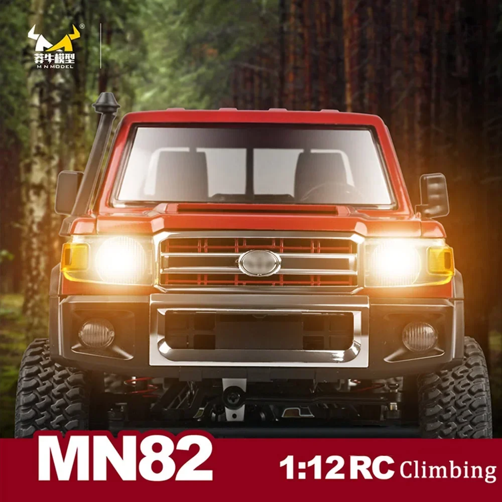 New Mn82 Mangniu Remote-Controlled Toy Car 1:12 Model Car Rc Climbing Off-Road Vehicle Lc79 Pickup Truck Children Toys Gift