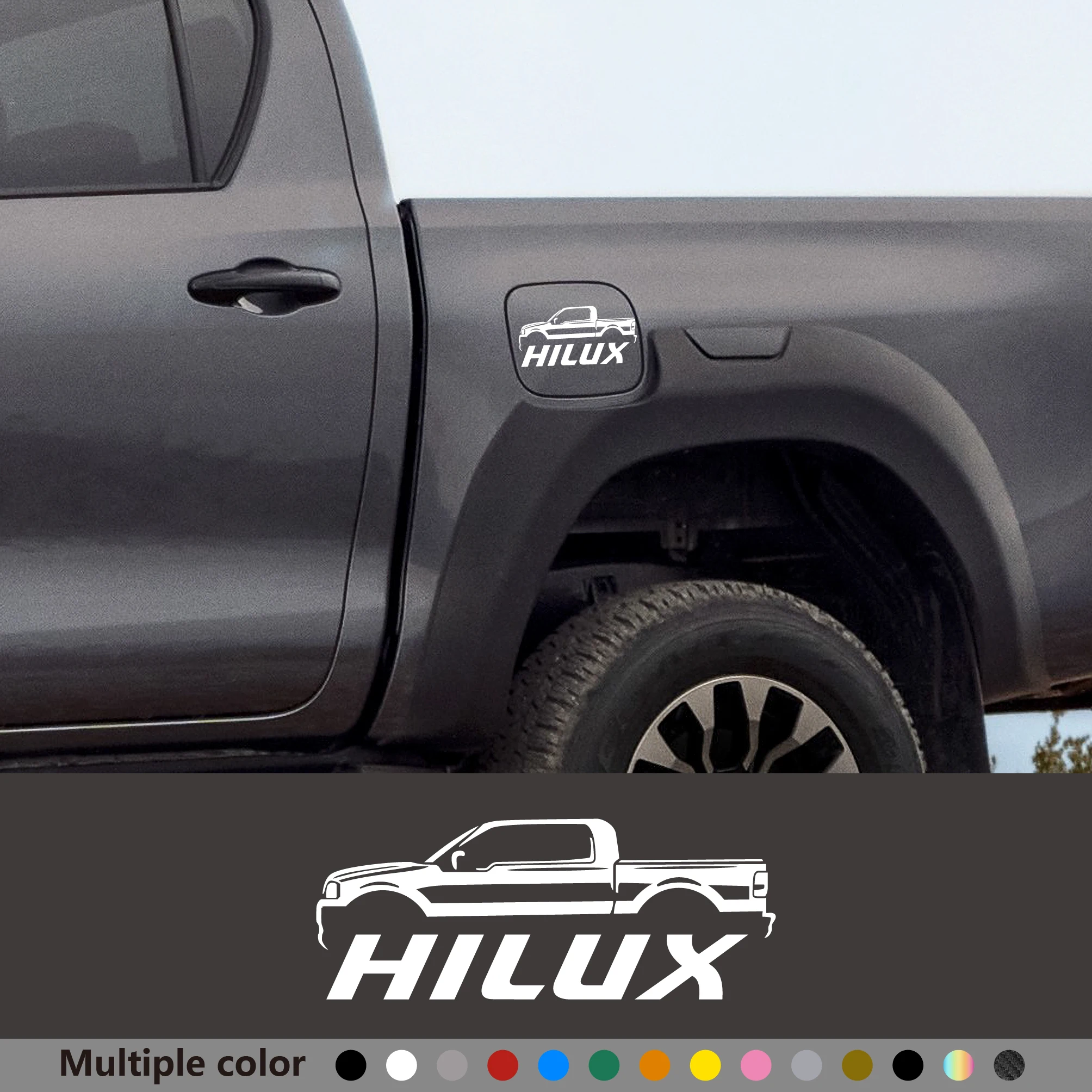 1 قطعة جسم السيارة نافذة الجانب ملصق لتويوتا هايلكس ريفو فيجو روكو لاقط ملصق مائي شاحنة الفينيل ديكور غطاء تغليف الوقود اكسسوارات السيارات