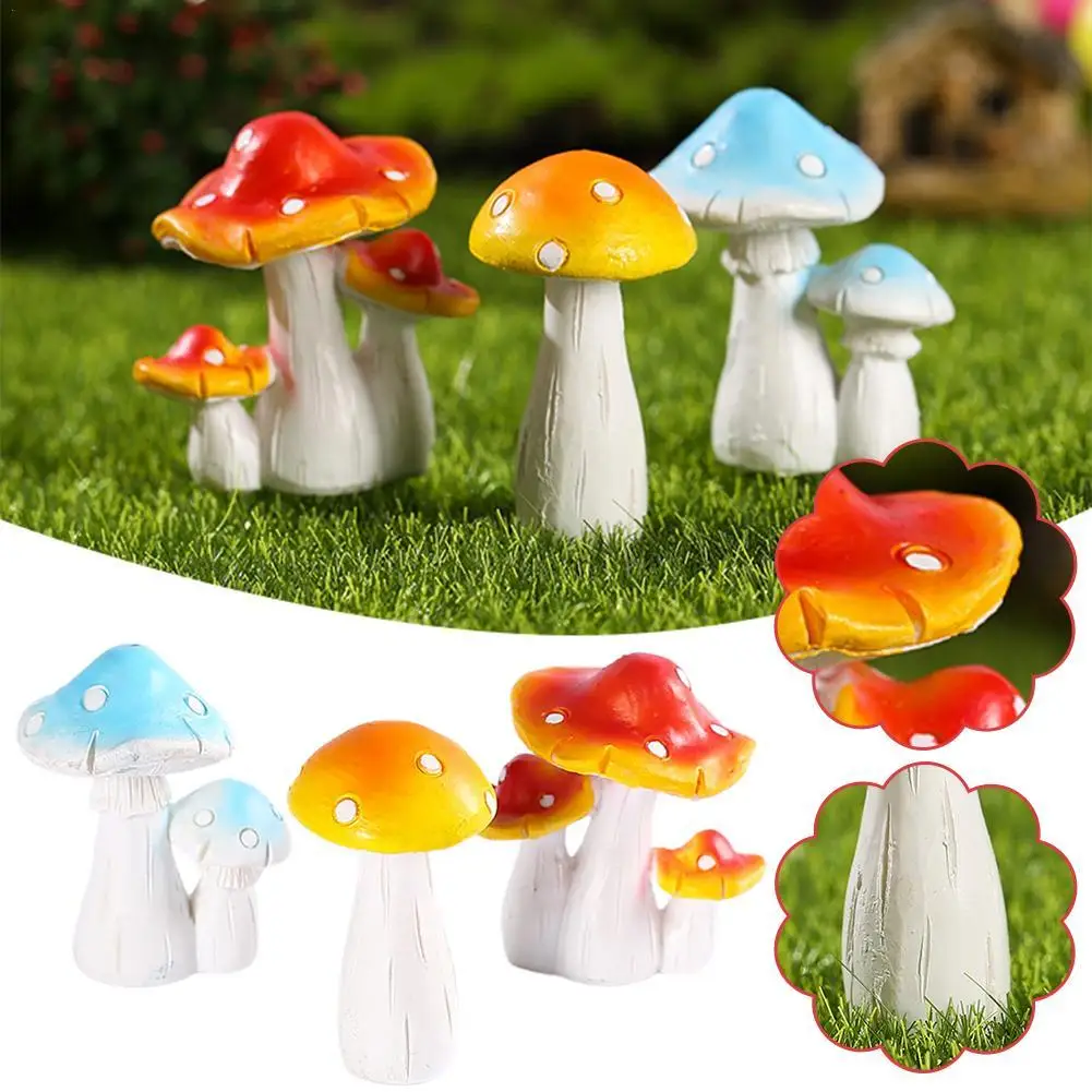 

Resin Mushroom Cute Mushrooms Fairy Garden Mushrooms Ornaments For Outdoor Decoration Home Decor Cake Decoration Bonsai Craft