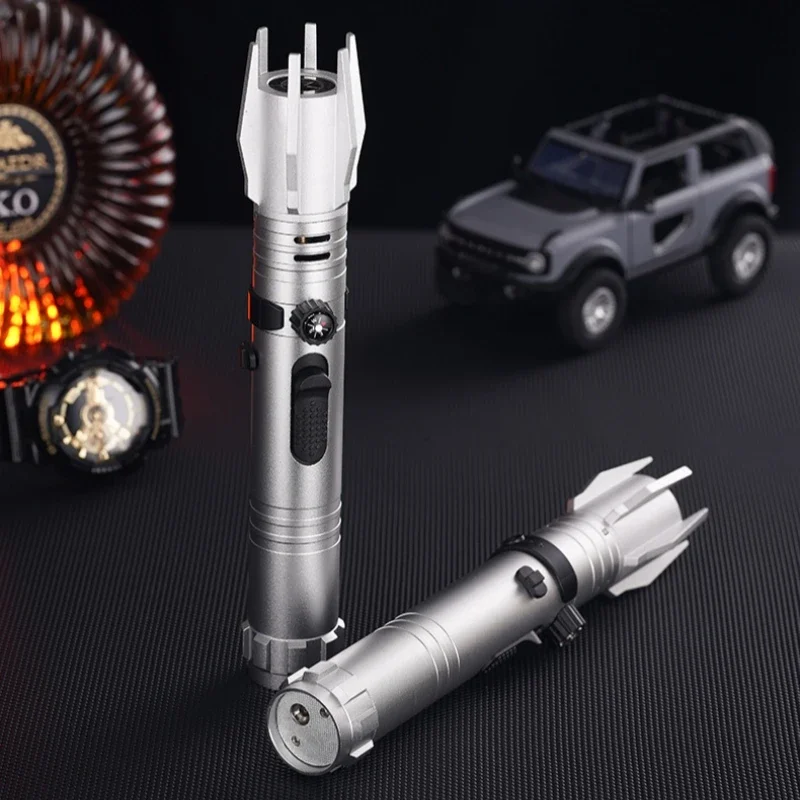 2024 New Metal Windproof Butane Gas Powerful Torch Lighter Portable Outdoor Compass Camping BBQ Kitchen Ignition Cigar Lighters