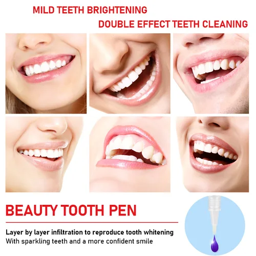 Imagen 2 del producto Pluma blanqueadora de dientes, pluma blanqueadora de dientes blanca deslumbrante, pluma blanqueadora de dientes instantánea, ilumina tu sonrisa, herramientas de cuidado de higiene dental