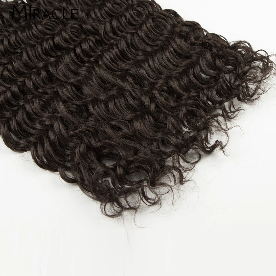 MIRACLE Curls Hair Extensions 20 pollici ricci Crochet Hair trecce Hook capelli finti sintetici Water Wave intrecciare i capelli per le donne