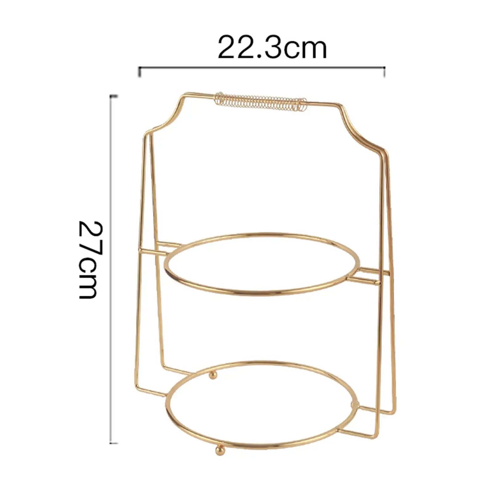 Durable 2 Tier Dessert Pastry Plate Rack Display Fruit Candy Shelf for Tea Party Serving Birthday Parties Pastry Dish Decoration