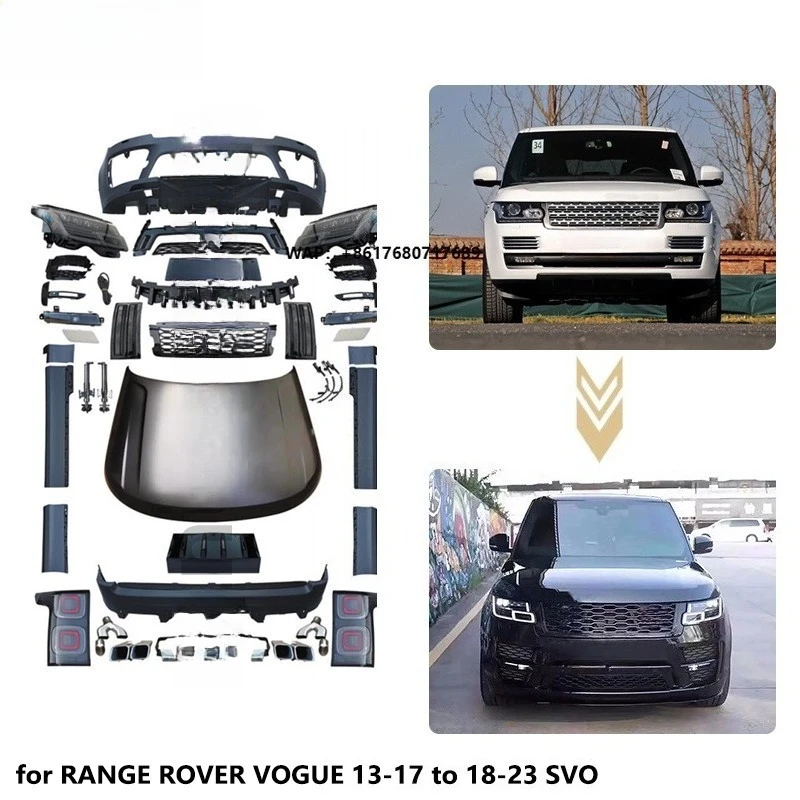 Restart PP Full Body Kit for Range Rover Vogue13-17 Upgrade to 18-13 SVO Style  | Easy Installation | Perfect Match