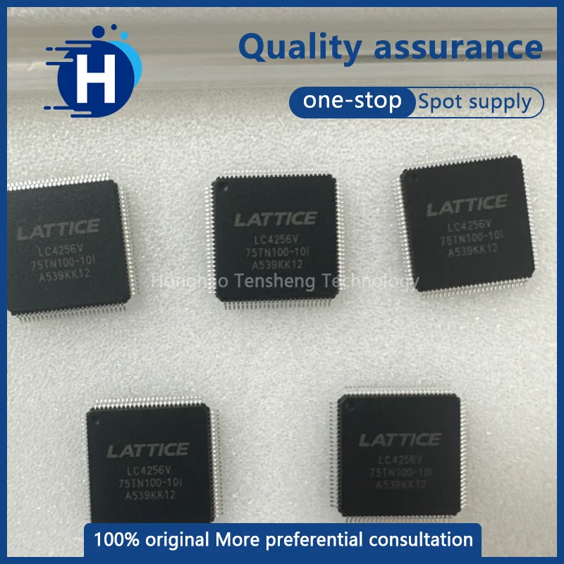 1 piece of high-quality LC4256V-75TN100-10I in a QFP100 package – a popular imported programmable logic chip