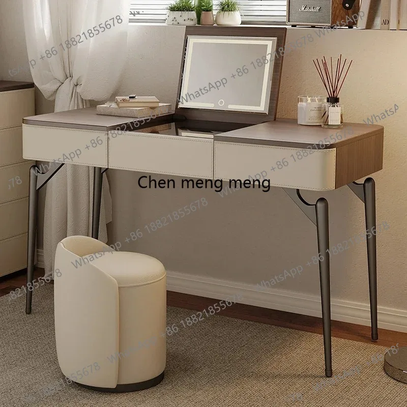 

Toiletries Light Luxury Solid Wood Board Makeup Table Vanity Makeup Desk Dressing Table Makeup Vanity Bedroom Furniture Dresser