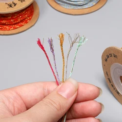 1mm Colorful Cord Rope Cotton Thread Jewelry Making DIY Necklace Bracelets Twine Tag Tassel Crafts Gift Braided Line 20M/Roll