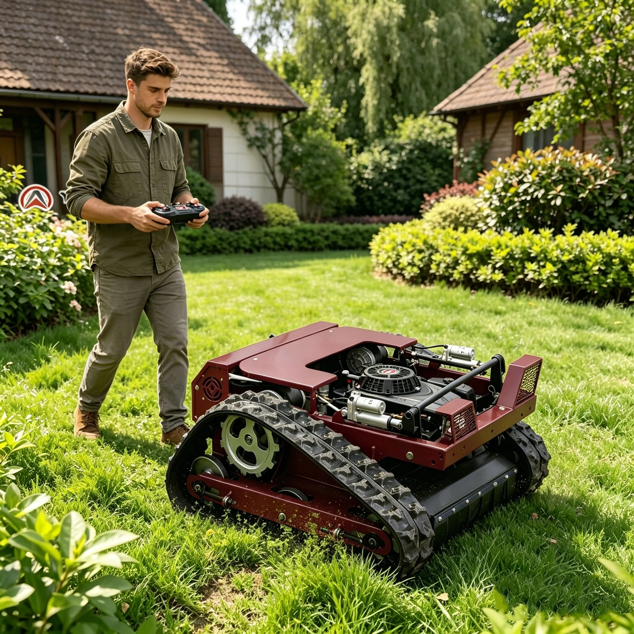 All Terrain Customized Lawn Mower Wide Cutting Range Long Remote Control Distance Flexible Use for Different Terrains CE EPA
