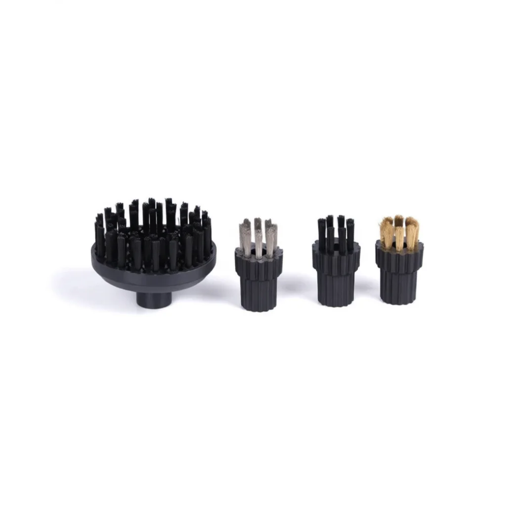 Industrial Cleaning Brush Round Head Steam Cleaner Accessories Metal Rust Removal Wire Steel Copper Nylon Bristle Tool