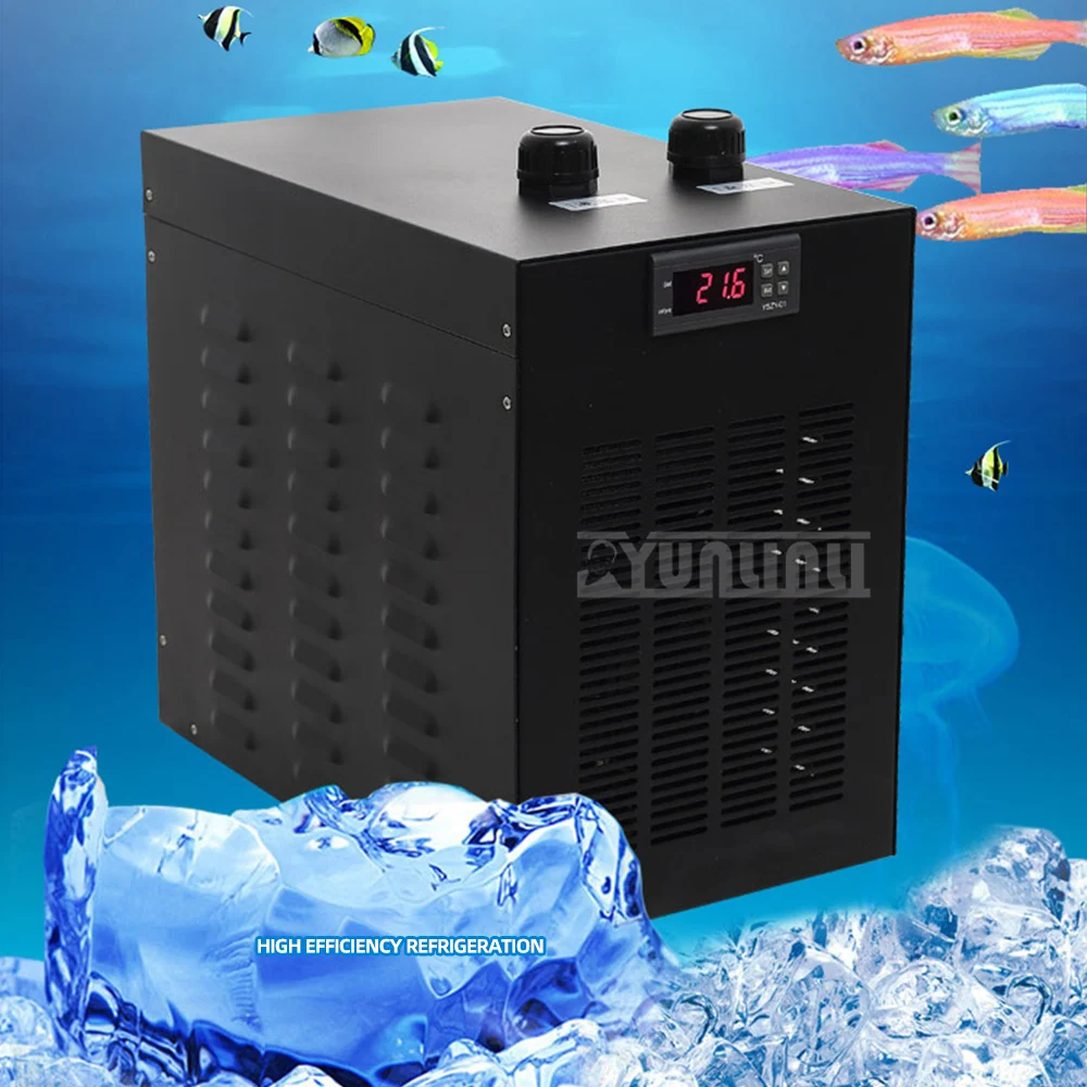 300l Marine Tank Chiller Water Cooling Machine Fish Tank Refrigeration Compressor Automatic Temperature Control