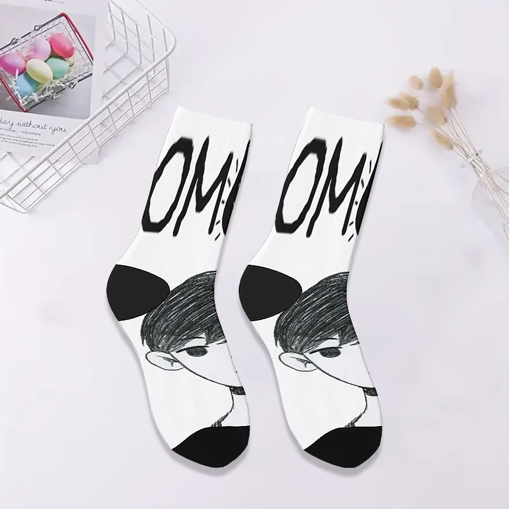 جوارب أنيمي أوموري بنمط طباعة للجنسين ناعمة ومسامية ومريحة ومتوافقة مع جوارب كرنفال منخفضة الارتفاع هدية عصرية
