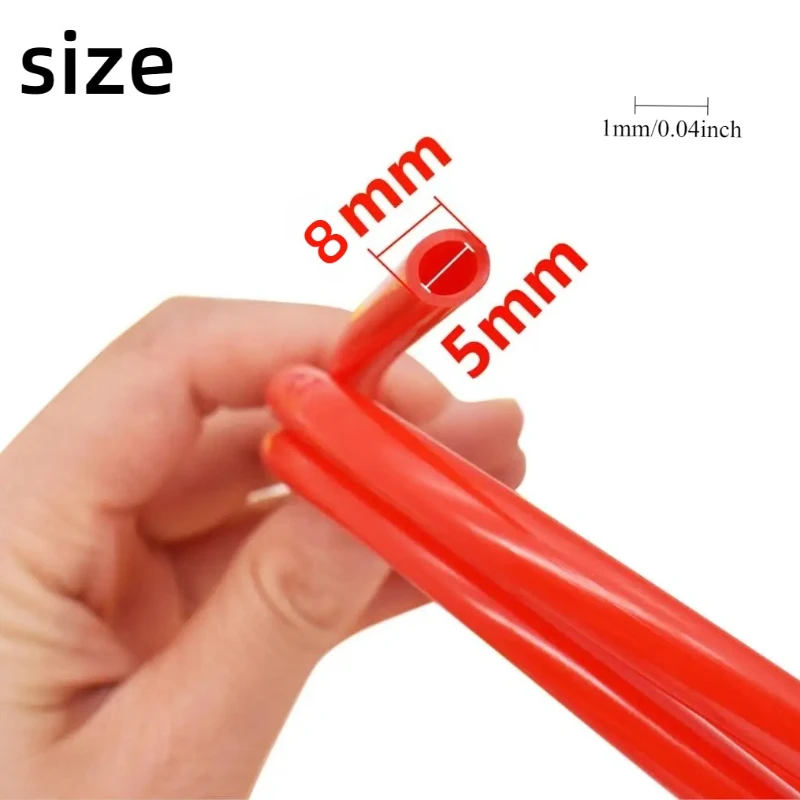 1m Motorcycle Fuel Line Colorful Heat Resistant Oil Pipe  Length Modified Accessory