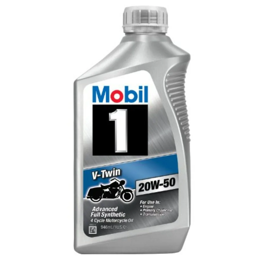 

1 96936 20W-50 V-Twin Synthetic Motocycle Motor Oil - 1 Quart (Pack of 6)