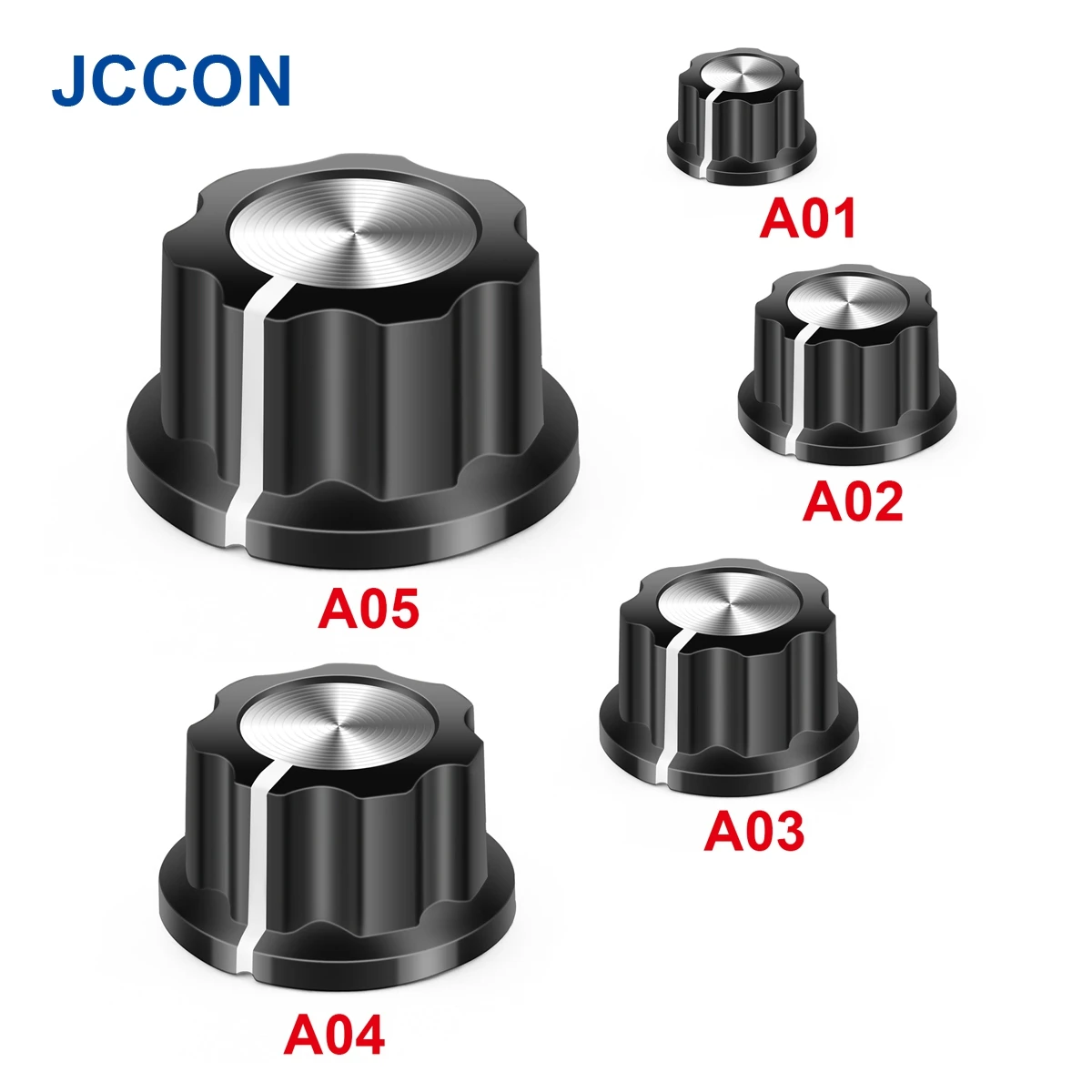 5Pcs Potentiometer Knob MF-A01 MF-A02 MF-A03 MF-A04 MF-A05 For WH118/WX050 /3590S/RV24YN20S/WXD3 Rotary Switch 6mm