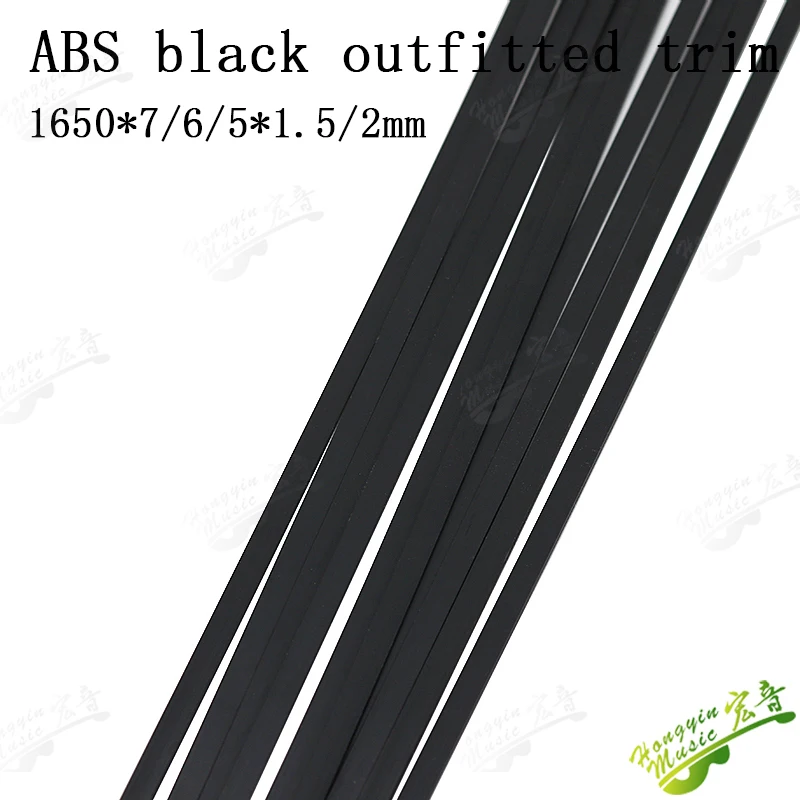 10 Stück ABS Gitarren-Bindingstreifen ABS Gitarrenteile Zubehör für Gitarrenbauer Korpus- und Griffbrett-Binding 1650*6 – Detail 3