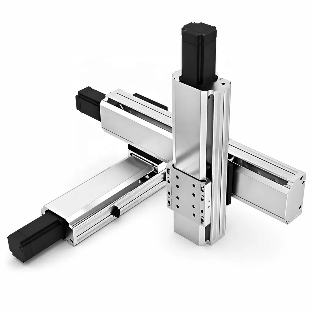 Series  Positioning System PLC Controlled Motorized Table Translation Stage Gear Bearing Aluminum Linear Guide