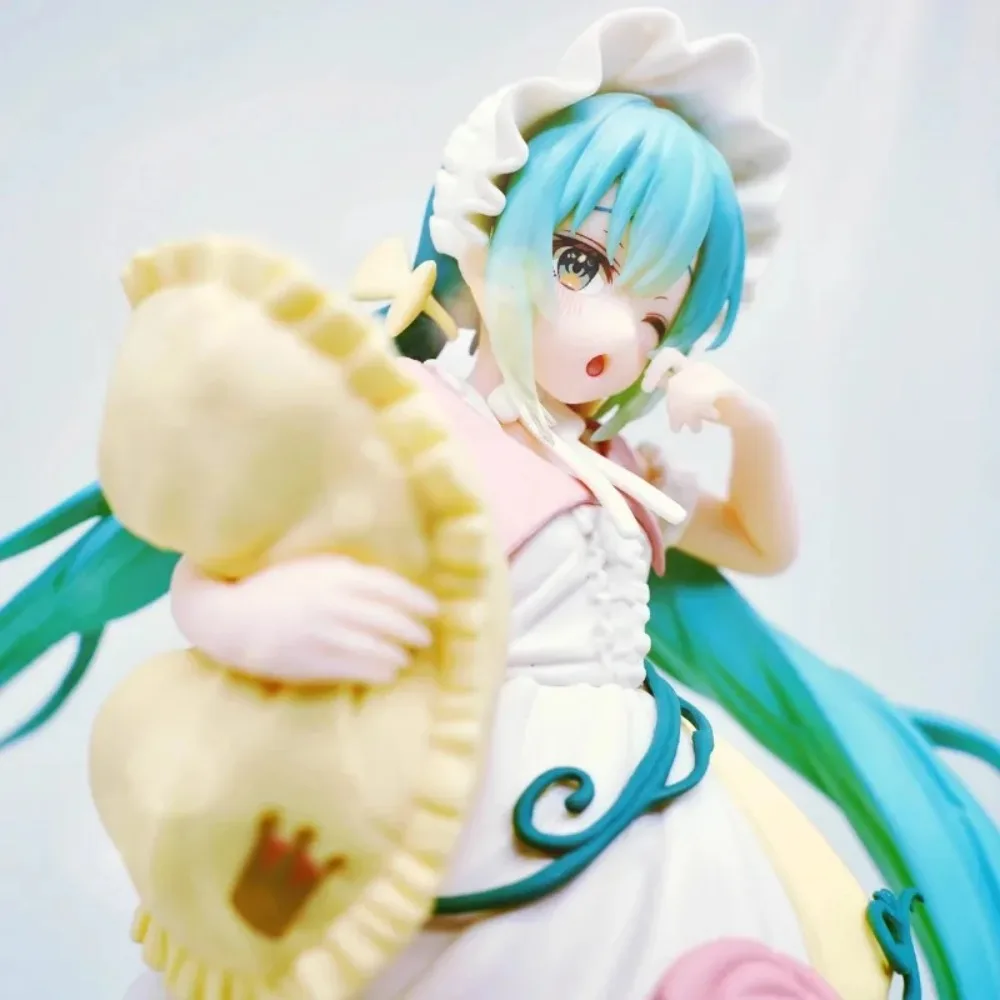 在庫あり。タイトー製、正規品、ボーカロイド「ピアプロ」シリーズのキャラクター、初音ミク「ワンダーランド」フィギュア、眠れる森の美女、18cmのモデルフィギュア。