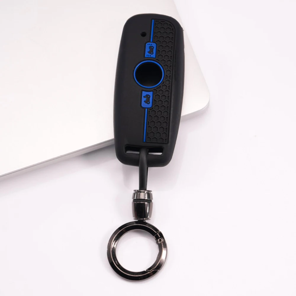 Smart Key Shell With Keychain For Honda GL1800 Gold Wing Goldwing F6B Gold Wing Tour DCT Soft Touch Lightweight Protective Cover