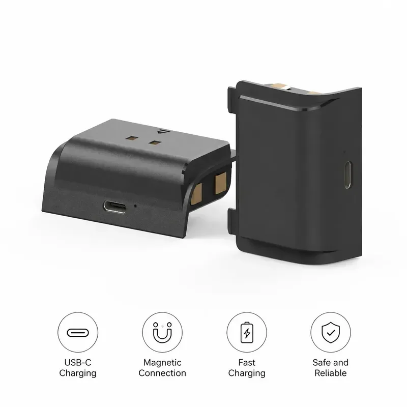 for Xbox Series X S Controller External Battery Pack Rechargeable Power Bank Charging Grip Case Gamepad Accessories