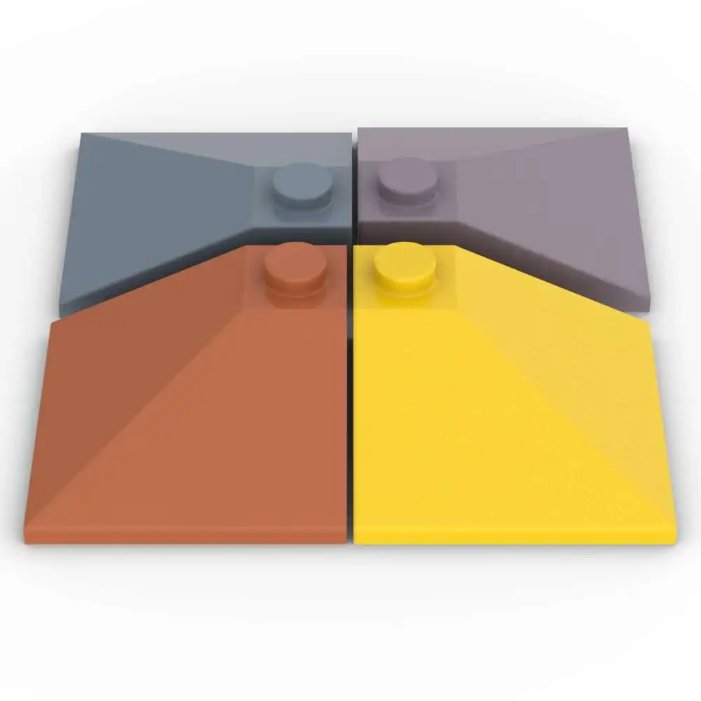 MOC 10PCS 3675 Blocos de Construção Compatíveis de Alta Tecnologia 3x3 Slope 33 Blocos de Canto Convexo Kit de Quebra-Cabeça Brinquedo para Crianças Presentes de Férias