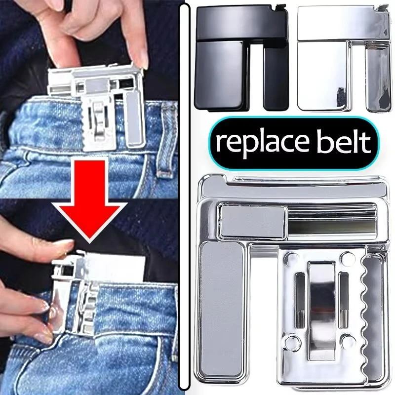 Pants Waist Adjustment Buckle Waist Shrink Clip Waistband Size Reducer Fastener For Loose Jeans Trousers Clothing Accessory