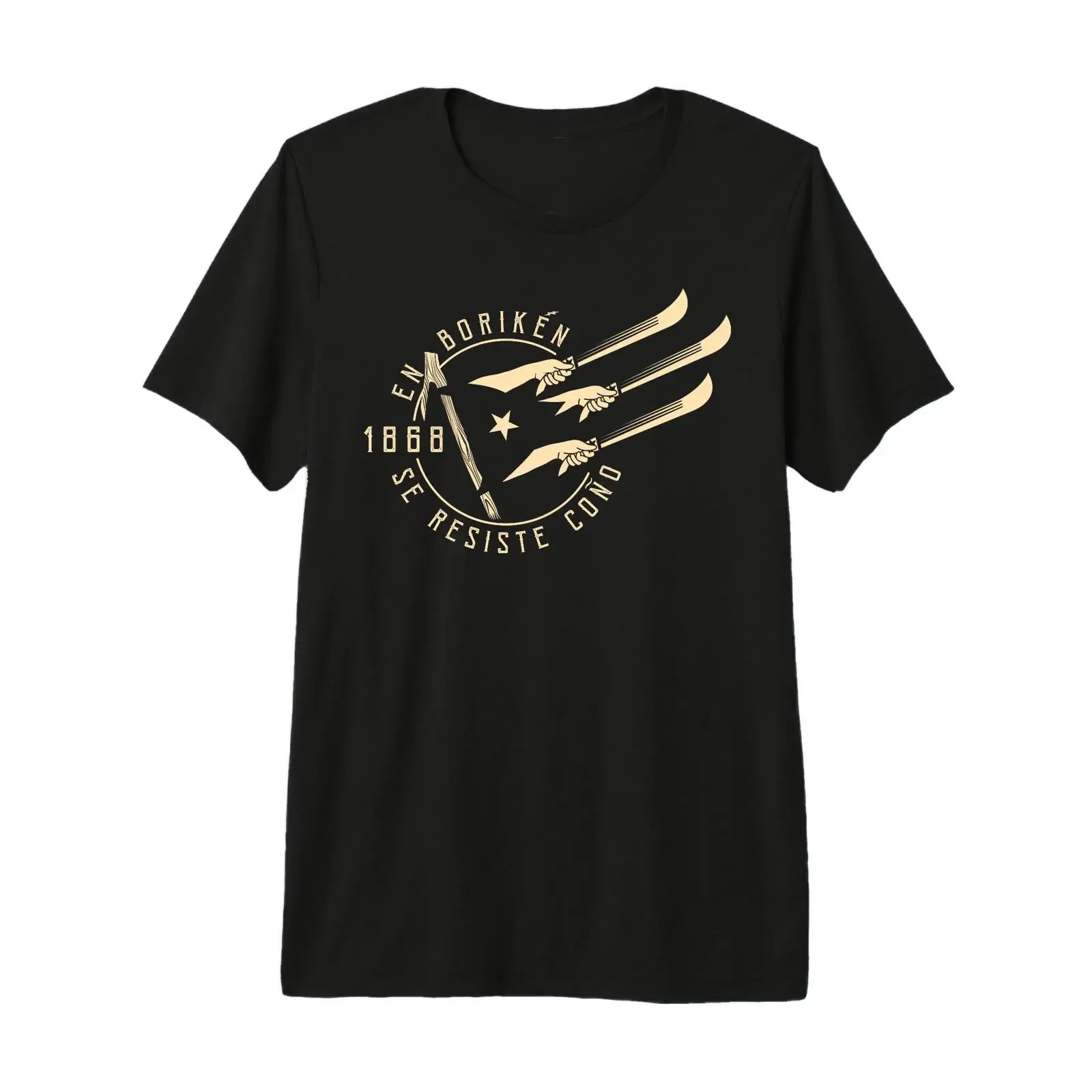 Puerto Rico En Boriken Se Resiste Coño Jibaro Machete Premium Tri blend T Shirt vintage Washed Versatile graphic streetwear