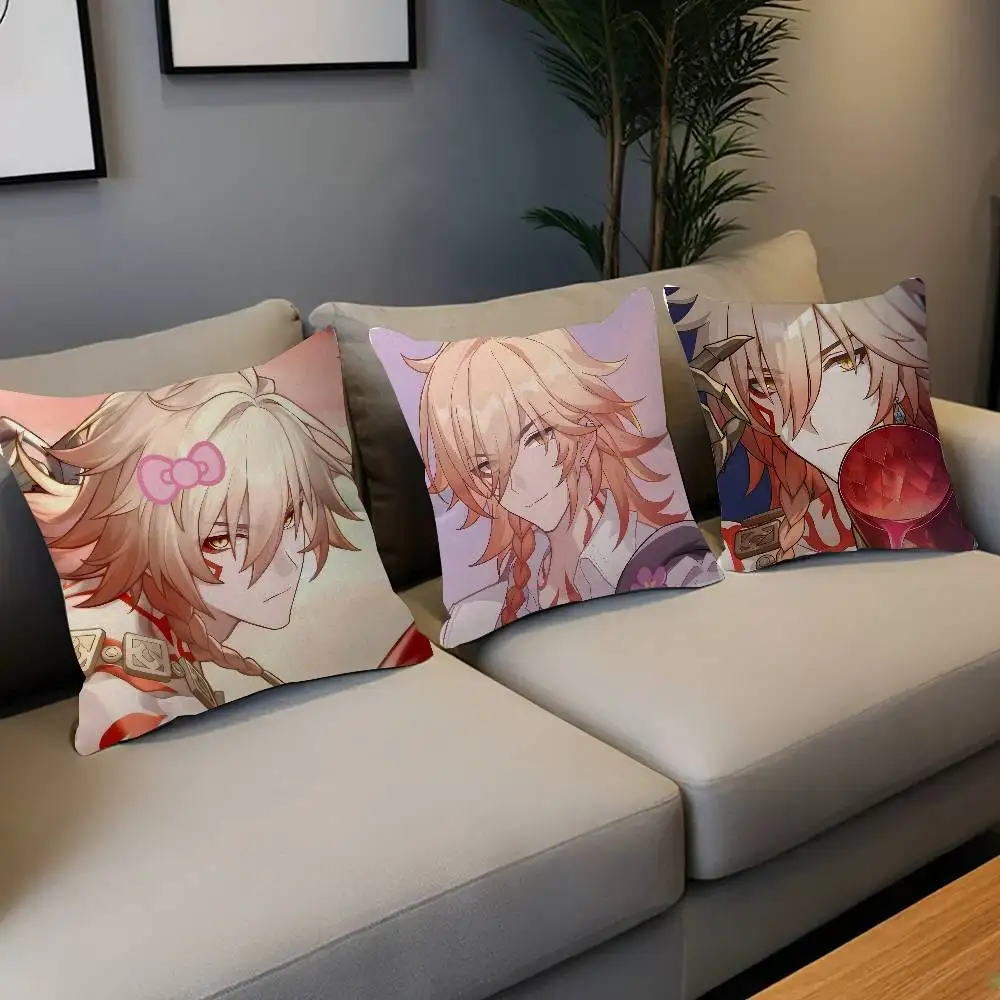 Honkai Star Rail Mydei Cushion Cover Inches Farmhouse Decor Home Throw Pillow Covers for Couch Decorations
