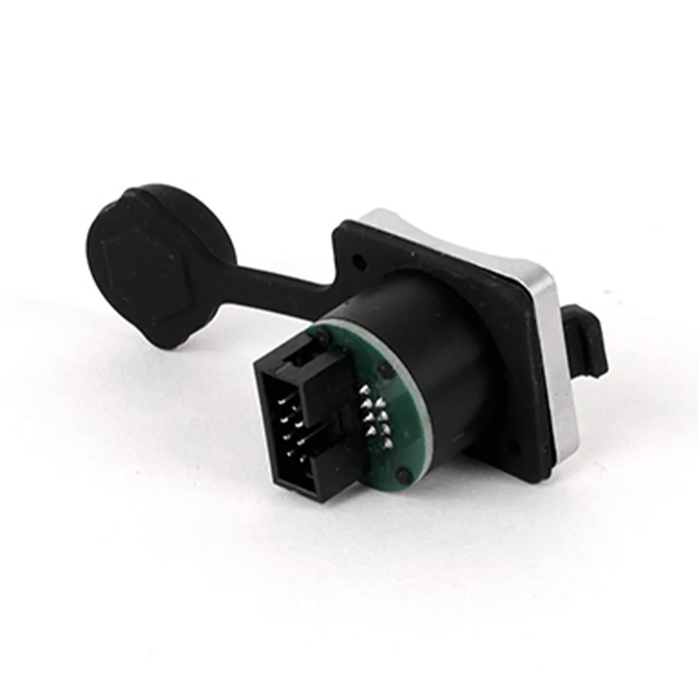 4pcs RJ45 Female to Female Panel Mount Chassis Socket Connector with PCB Board for Audio Computer Ethernet Network
