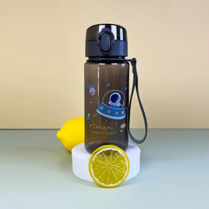 رائد الفضاء - زجاجة رياضية مقاومة للتسرب، مع حزام حمل وتصميم مساحة متعدد الألوان، متينة للاستخدام في الهواء الطلق #2