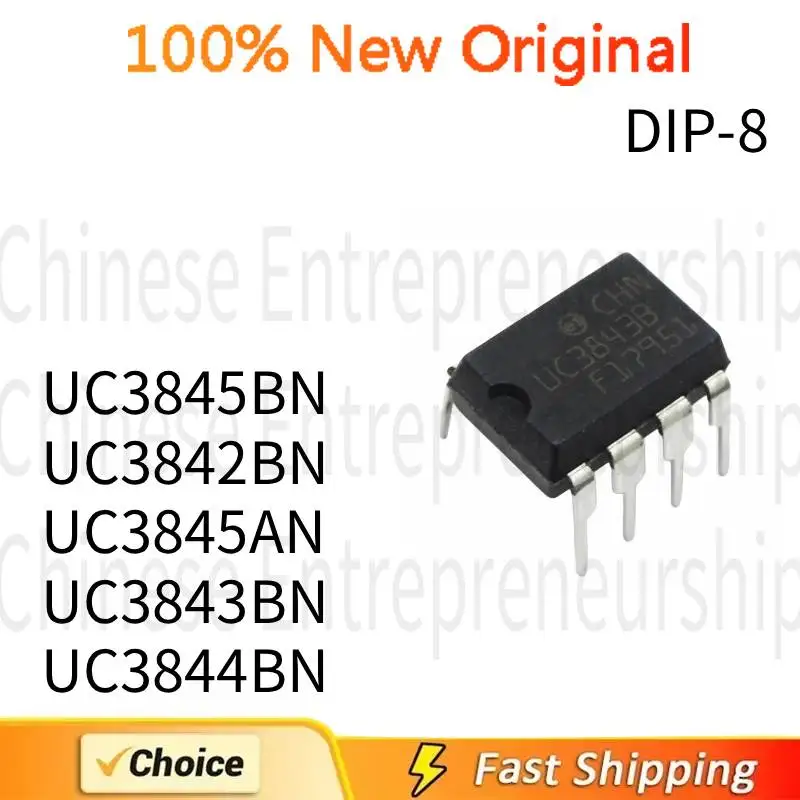 10 PCS DIP-8 UC3845BN UC3842BN UC3845AN UC3843BN UC3844BN DIP-8 Current mode controller 100%Quality Original/Quick delivery