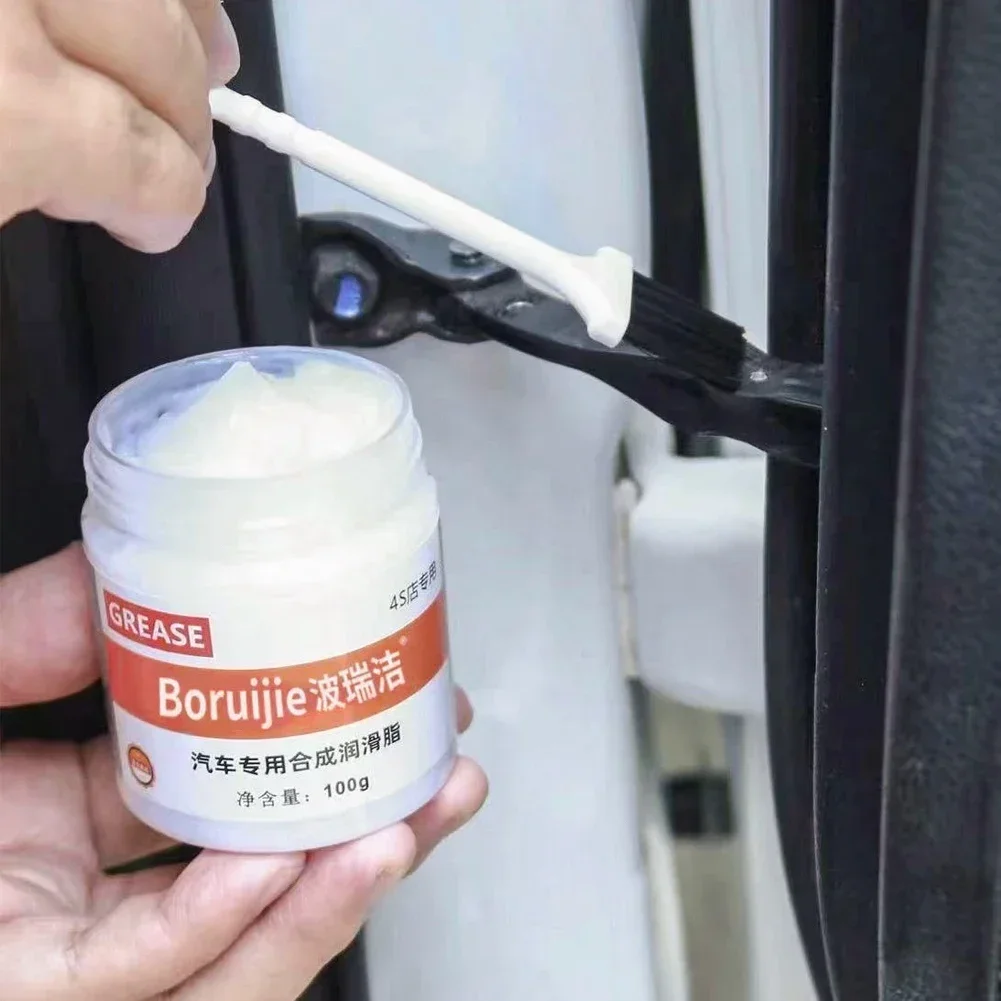 100g Car Sunroof Track Lubricating Grease Door Abnormal Noise Antirust Oil White Mechanical Maintenance Gear Bearing Oil Grease