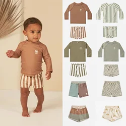 2024 Summer RC Baby Boys Swimwear Shorts 2 Pcs Sets Kids One-piece Swimsuit Boys Holiday Beach Pants Bodysuit Bathing Suit 1-12Y